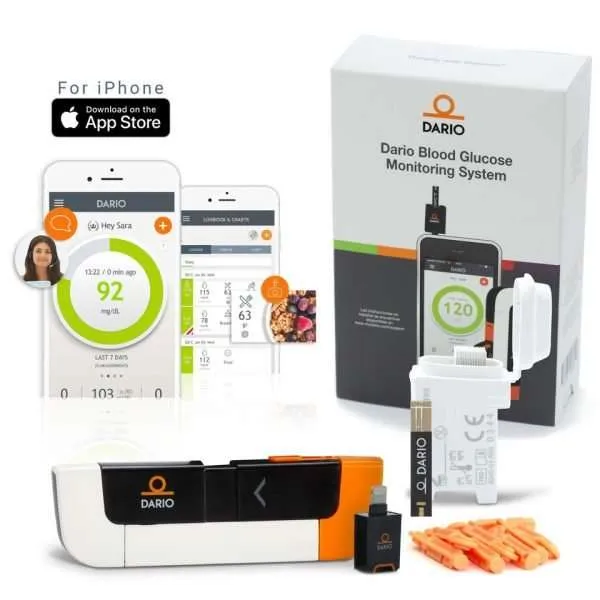 Dario Blood Glucose Monitoring System | Dario Glucose Meter Kit